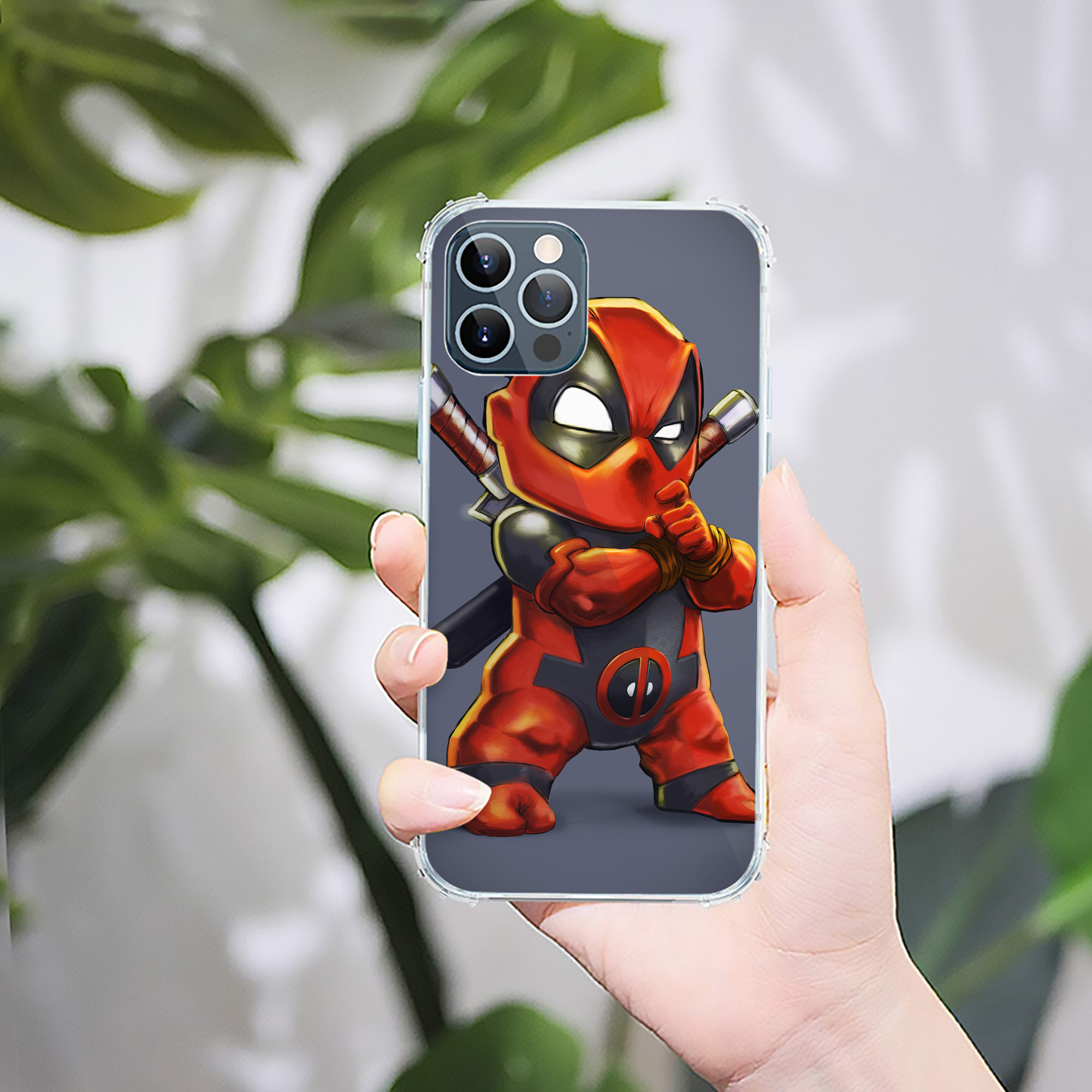 （画像用） Deadpool デッドプール 【iPhone 12シリーズ対応】透明スマホケース（クリアソフトケース）